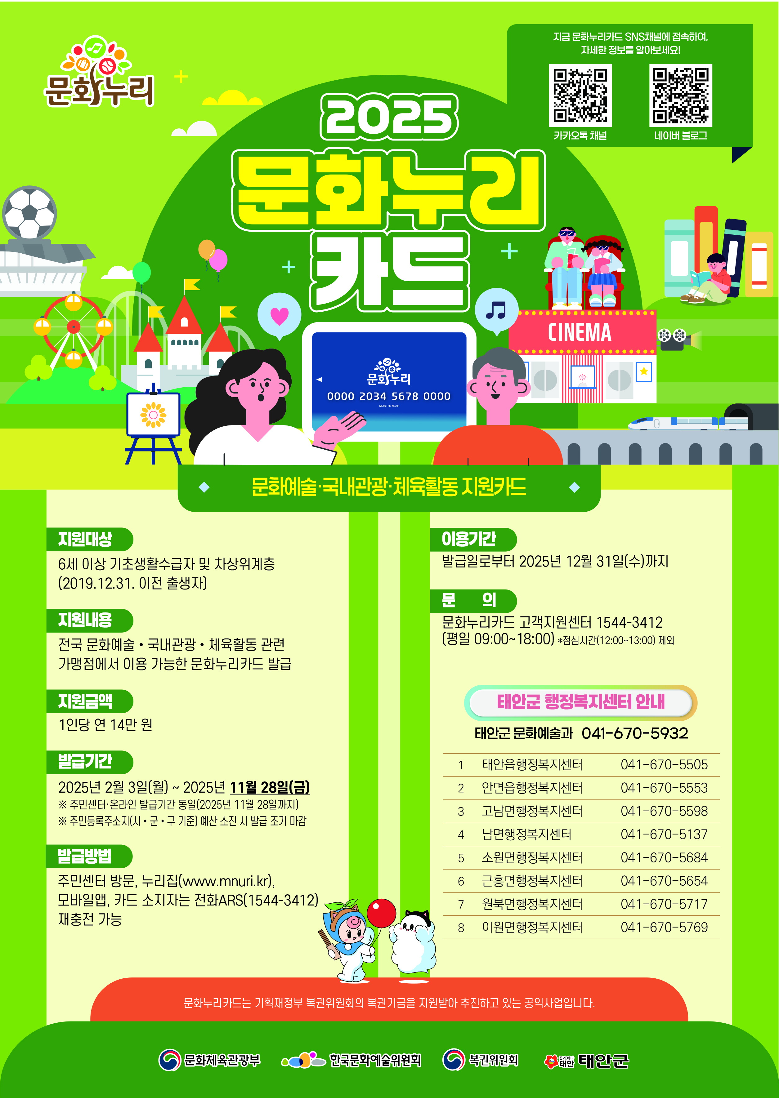 2025년 문화누리카드 사업 안내