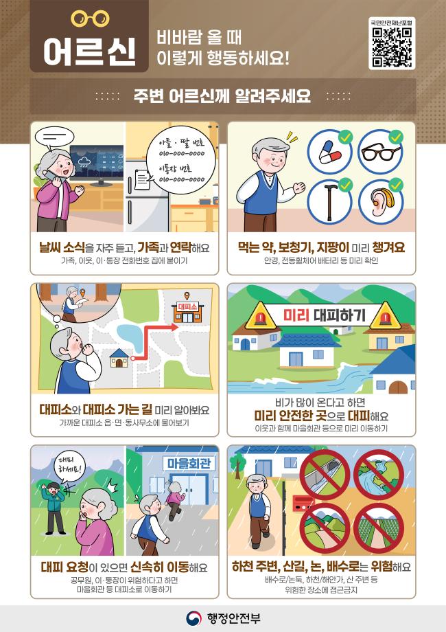 여름철 풍수해 대비 국민행동요령