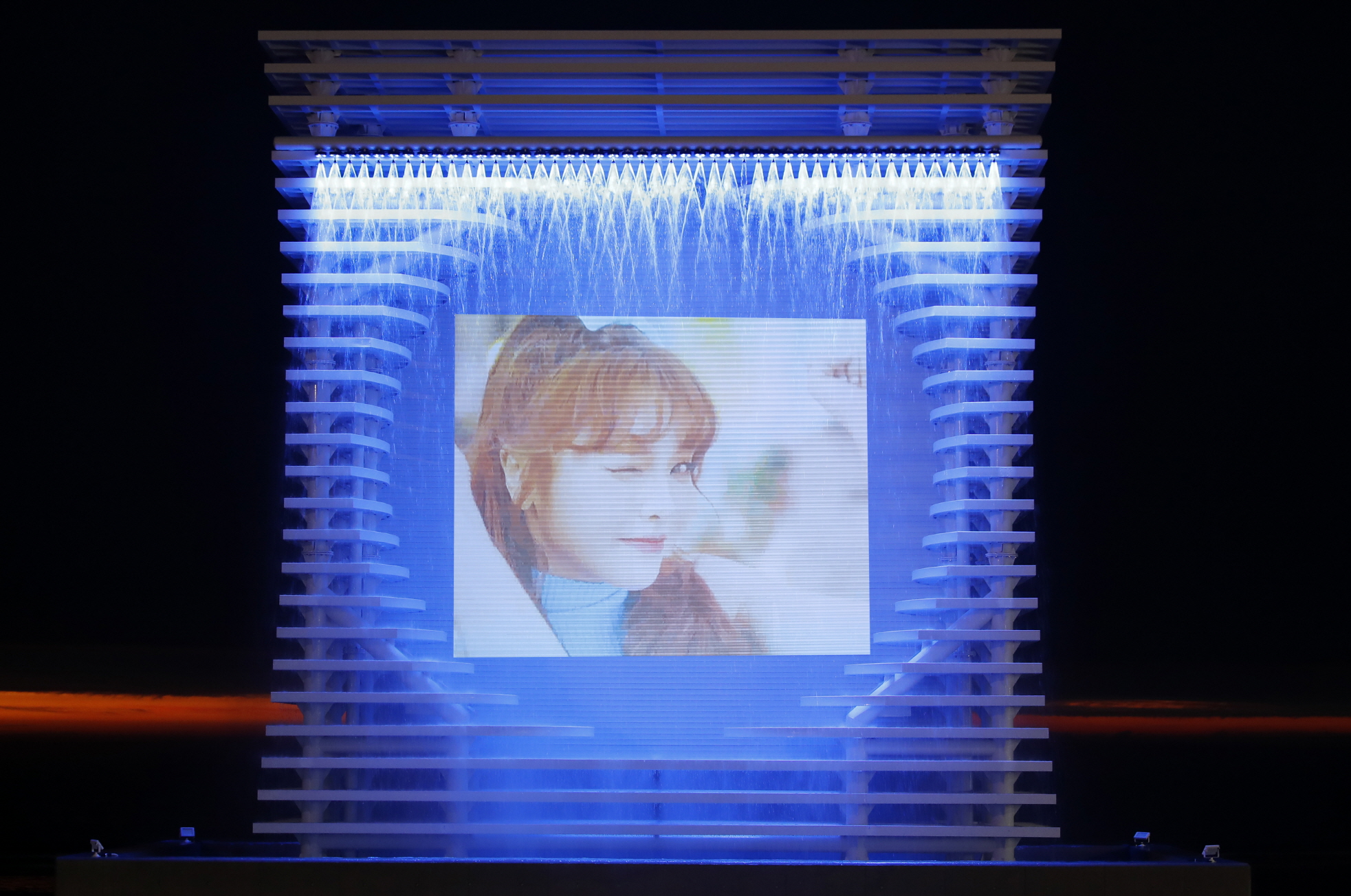 태안군 만리포해수욕장의 새 명물, ‘워터스크린’ 보러 오세요!