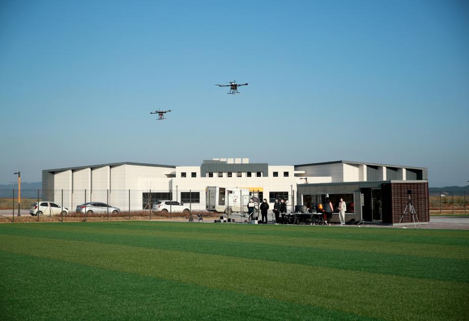 태안군UV랜드 준공식 1(8일 현장 점검 사진)