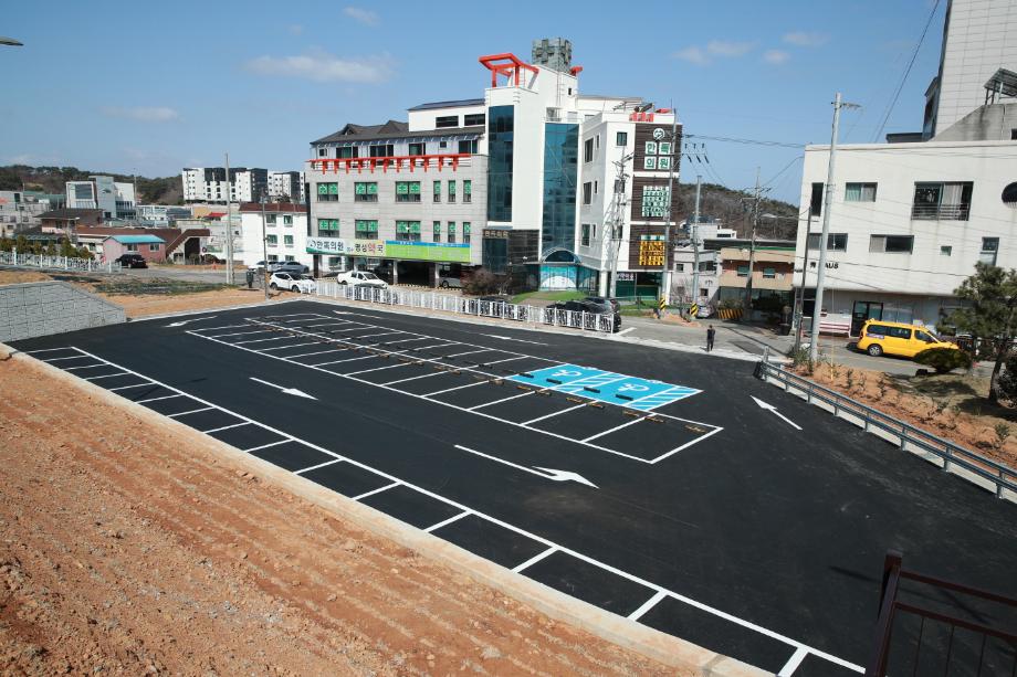안면도수산시장 주차장 준공 2