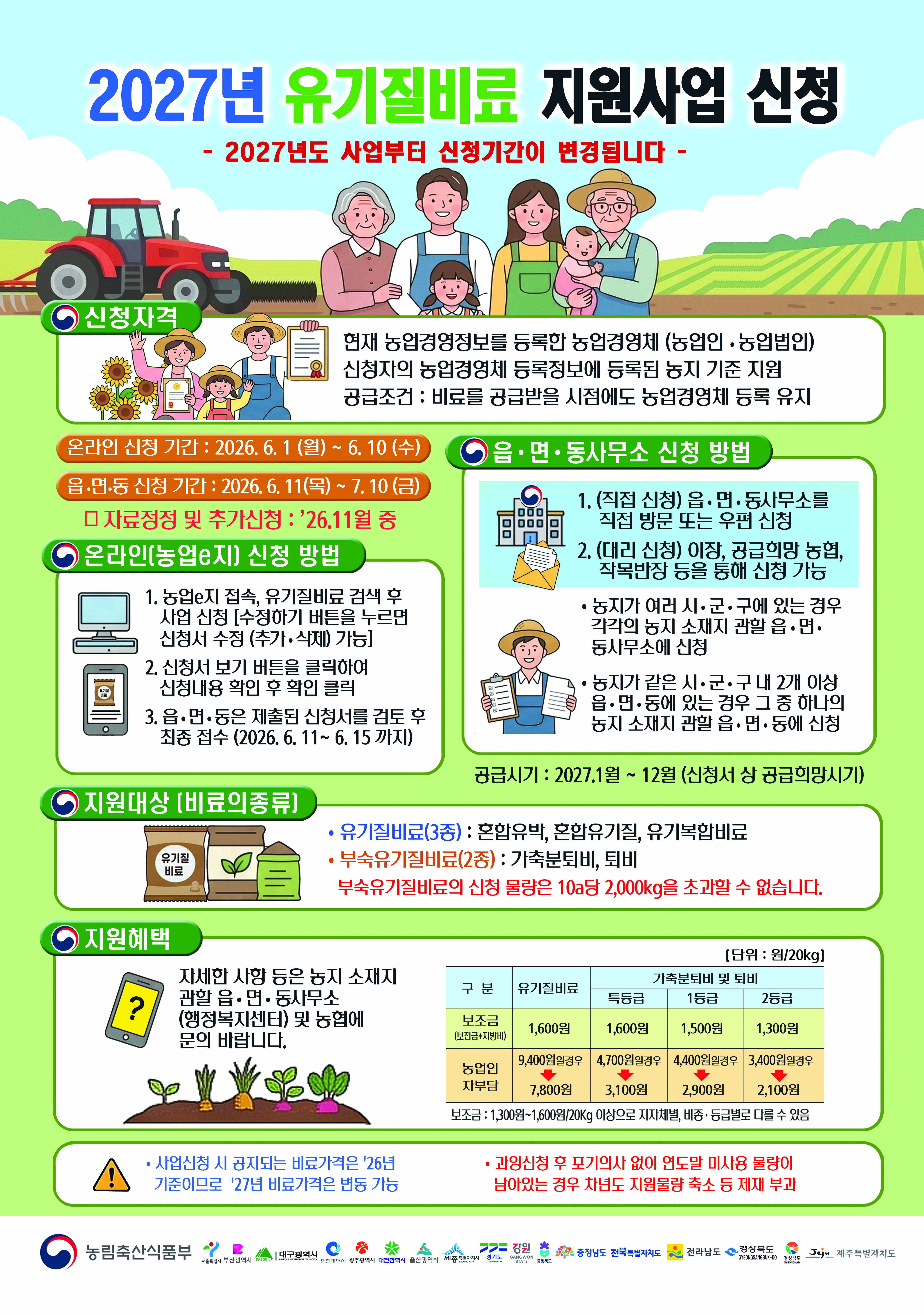 유기질비료 포스터